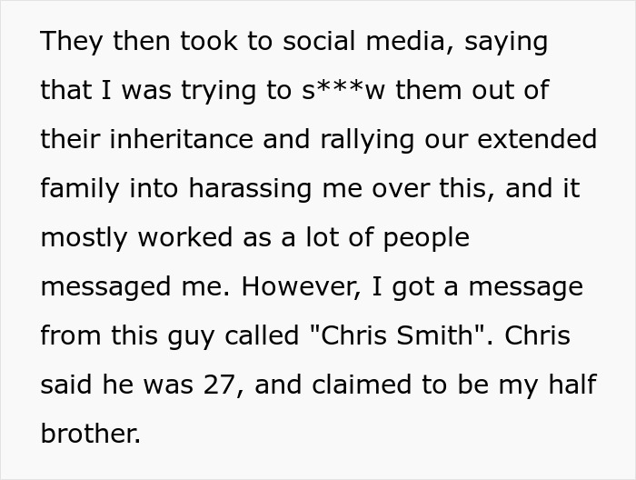 Brothers Threaten Half-Sister With A Lawsuit, $158K They Were Promised Get Withdrawn And Dad&rsquo;s Affair Exposed