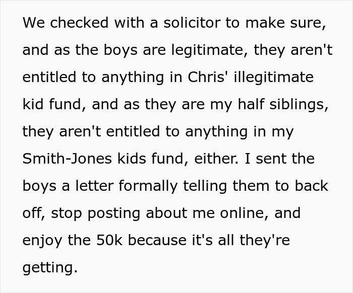 Brothers Threaten Half-Sister With A Lawsuit, $158K They Were Promised Get Withdrawn And Dad&rsquo;s Affair Exposed