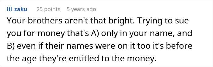 Brothers Threaten Half-Sister With A Lawsuit, $158K They Were Promised Get Withdrawn And Dad&rsquo;s Affair Exposed