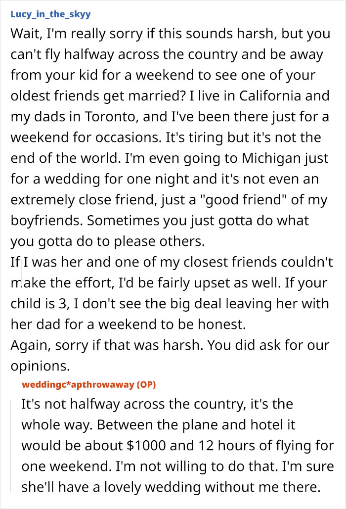 Mom RSVPs &lsquo;No&rsquo; To Childfree Wedding An 12-Hour Flight Away, Bride Takes It Personally