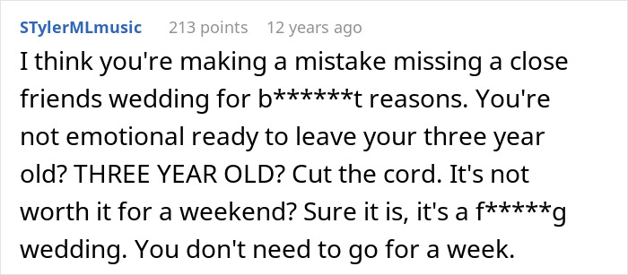 Mom RSVPs &lsquo;No&rsquo; To Childfree Wedding An 12-Hour Flight Away, Bride Takes It Personally