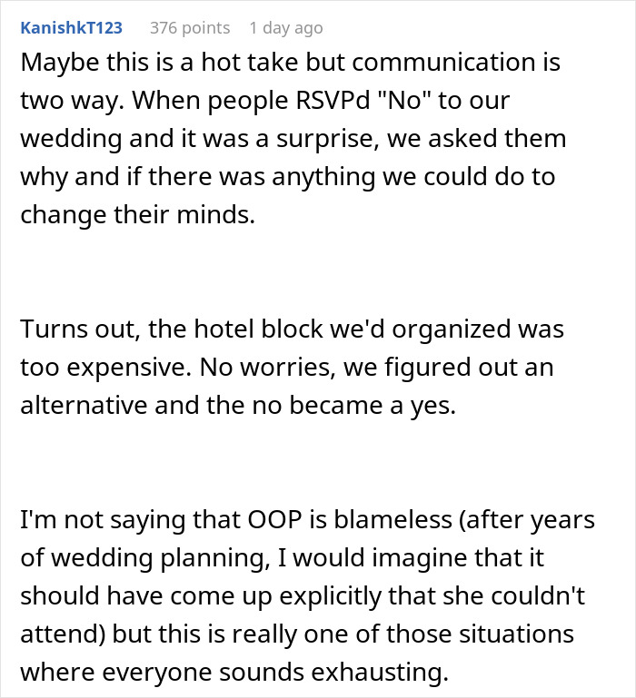 Mom RSVPs &lsquo;No&rsquo; To Childfree Wedding An 12-Hour Flight Away, Bride Takes It Personally