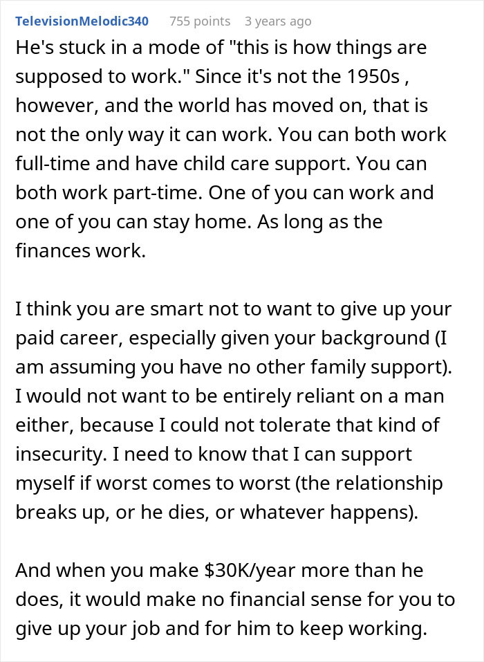 Man Calls Wife Selfish For Refusing To Become A SAHM While Cheating On Her The Entire Time