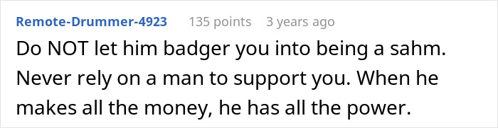 Man Calls Wife Selfish For Refusing To Become A SAHM While Cheating On Her The Entire Time