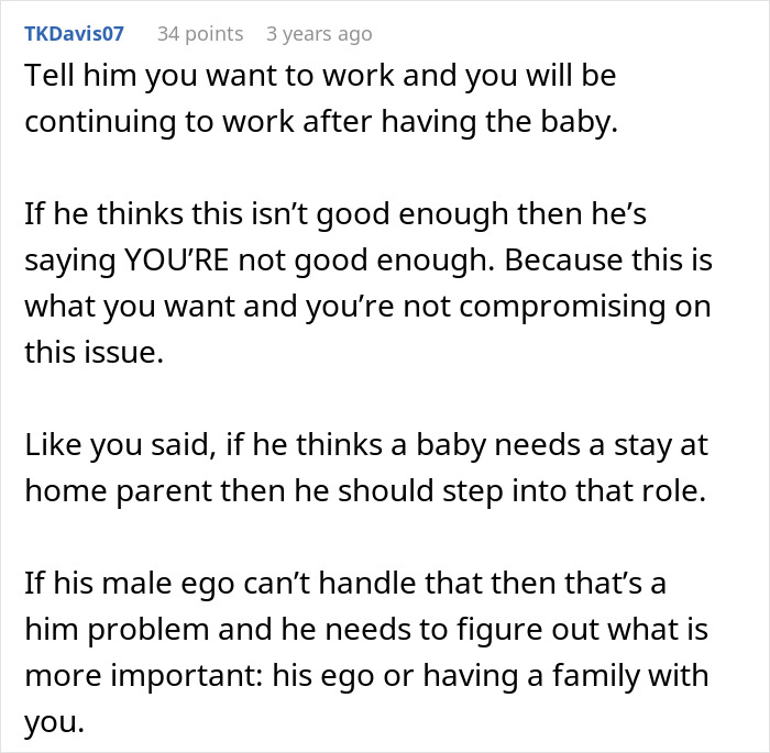 Man Calls Wife Selfish For Refusing To Become A SAHM While Cheating On Her The Entire Time