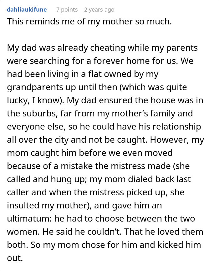 Man Calls Wife Selfish For Refusing To Become A SAHM While Cheating On Her The Entire Time