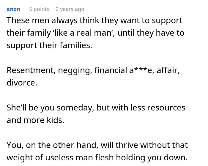 Man Calls Wife Selfish For Refusing To Become A SAHM While Cheating On Her The Entire Time