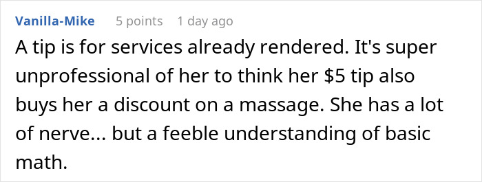 Lady Thinks $5 Tip To Uber Driver Gets Her 50% Off His Massage Services, Gets Mad When He Refuses