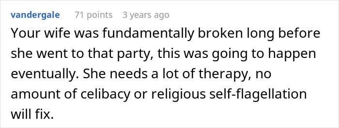 Woman Takes Vow Of Celibacy &ldquo;To Repent For Her Sins&rdquo; After Husband Forced Her To Go To A Party