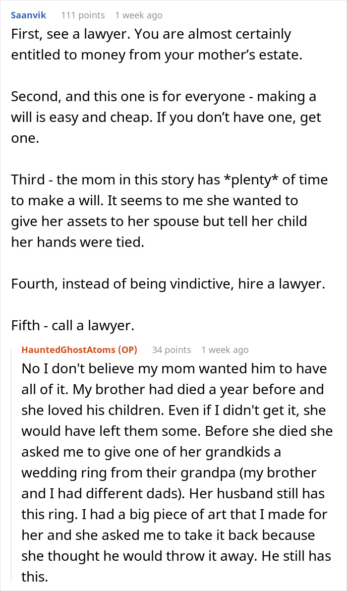 Man Regrets Leading Stepdaughter On About Inheritance After She Finds A Way To Ruin His Reputation