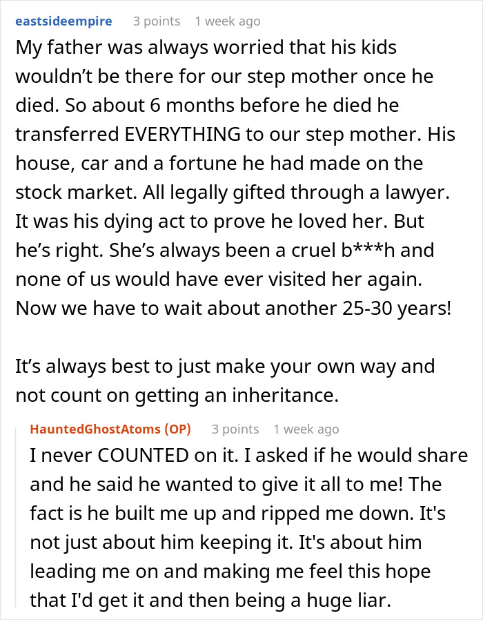 Man Regrets Leading Stepdaughter On About Inheritance After She Finds A Way To Ruin His Reputation