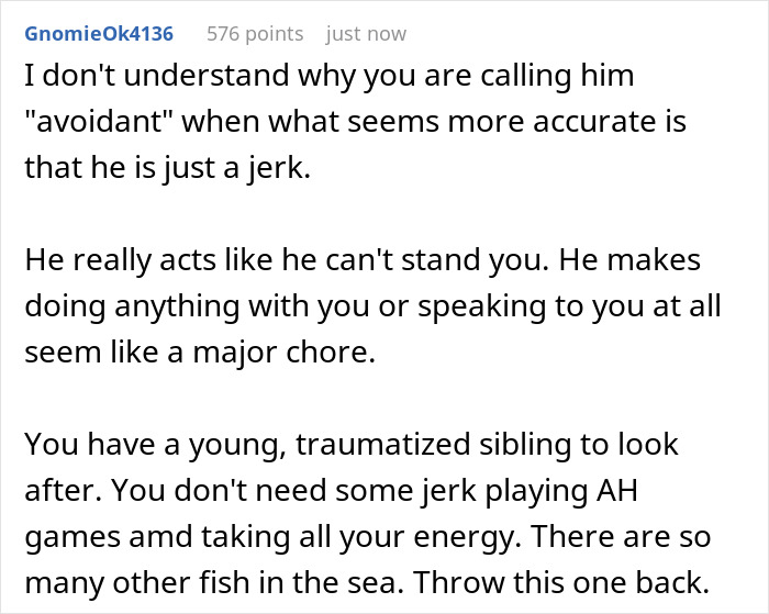 Avoidant BF Keeps Turning Basic Feelings Into Mind Games, Exhausted GF Refuses To Play Along Avoidant BF Keeps Turning Basic Feelings Into Mind Games, Exhausted GF Refuses To Play Along