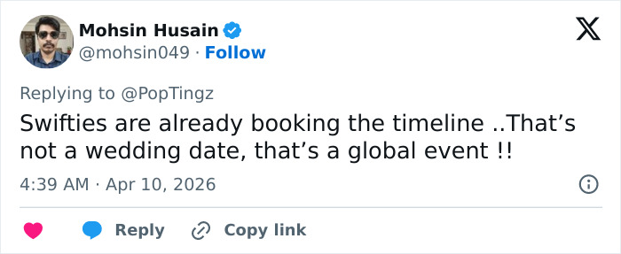 Taylor Swift’s Wedding Details Leaked, Including Date And Location: “Doesn’t Make Sense”