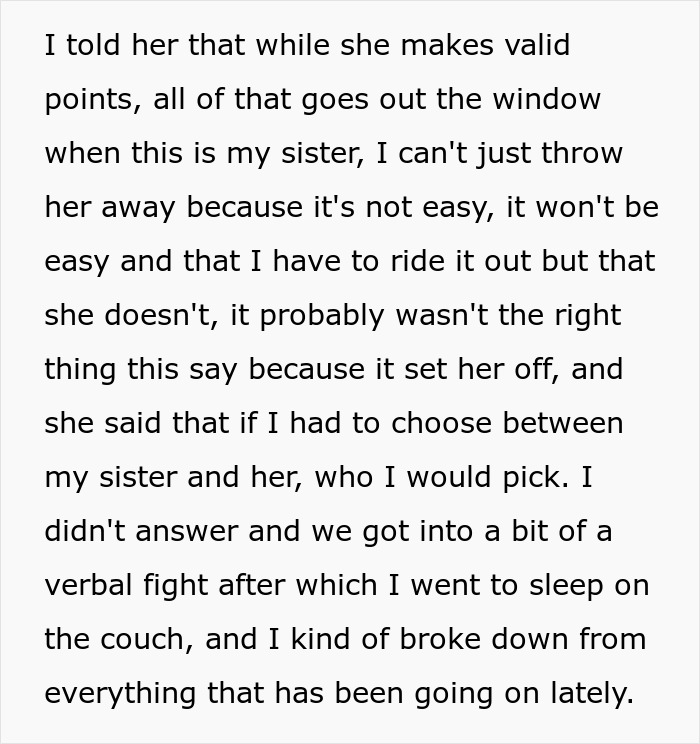 Woman Demands Boyfriend Choose Between Her And His Abandoned Sister: “Isn’t Ready To Become A Mother”