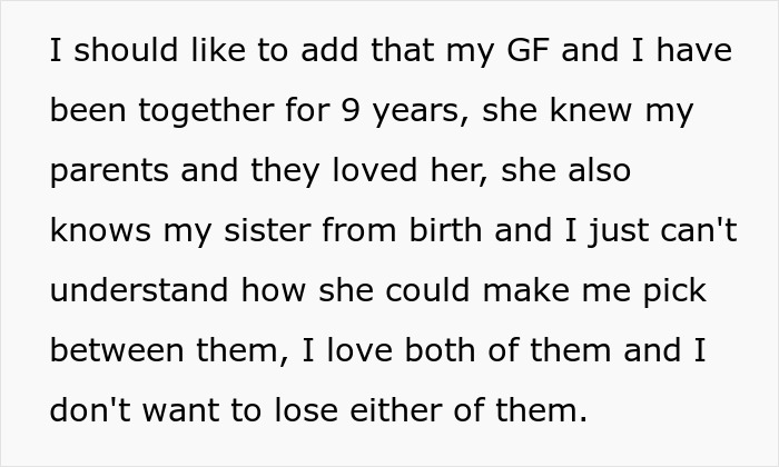 Woman Demands Boyfriend Choose Between Her And His Abandoned Sister: “Isn’t Ready To Become A Mother”
