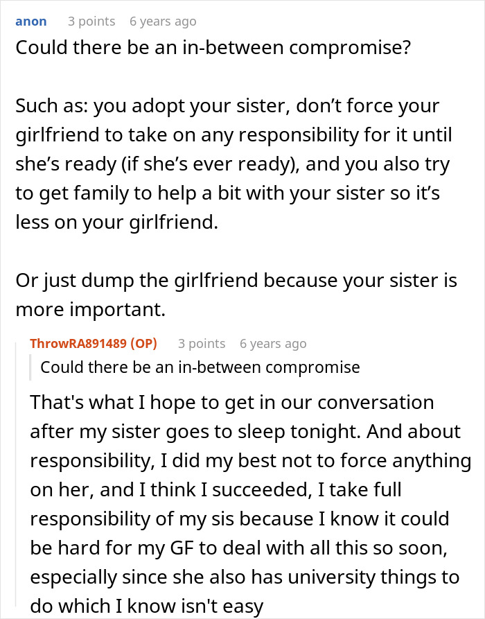 Woman Demands Boyfriend Choose Between Her And His Abandoned Sister: “Isn’t Ready To Become A Mother”