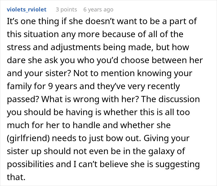 Woman Demands Boyfriend Choose Between Her And His Abandoned Sister: “Isn’t Ready To Become A Mother”