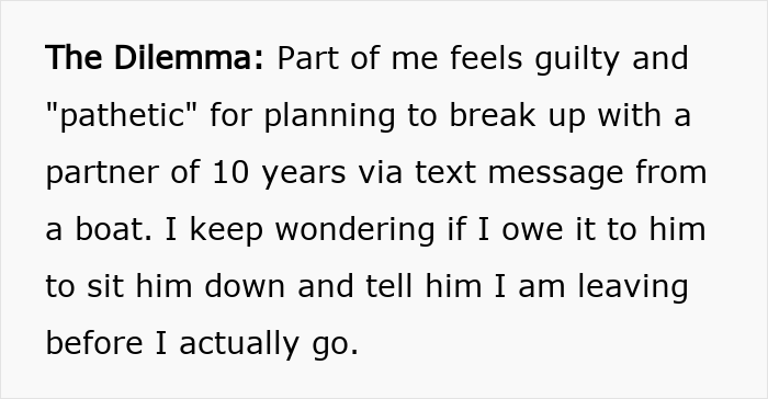 Woman Fakes Work Trip To Escape Volatile Boyfriend, Asks If That Makes Her A Coward