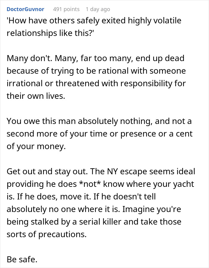 Woman Fakes Work Trip To Escape Volatile Boyfriend, Asks If That Makes Her A Coward