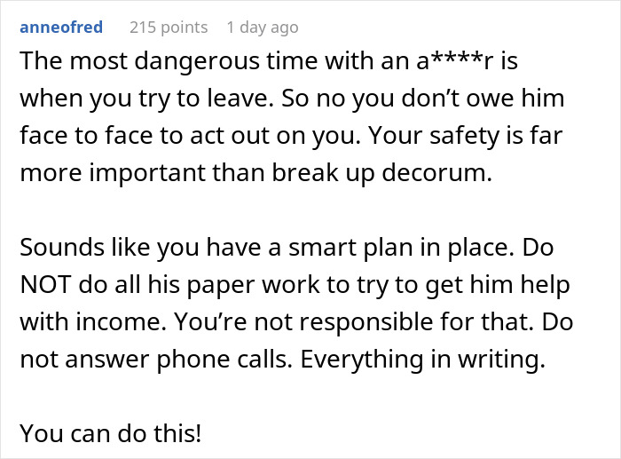 Woman Fakes Work Trip To Escape Volatile Boyfriend, Asks If That Makes Her A Coward