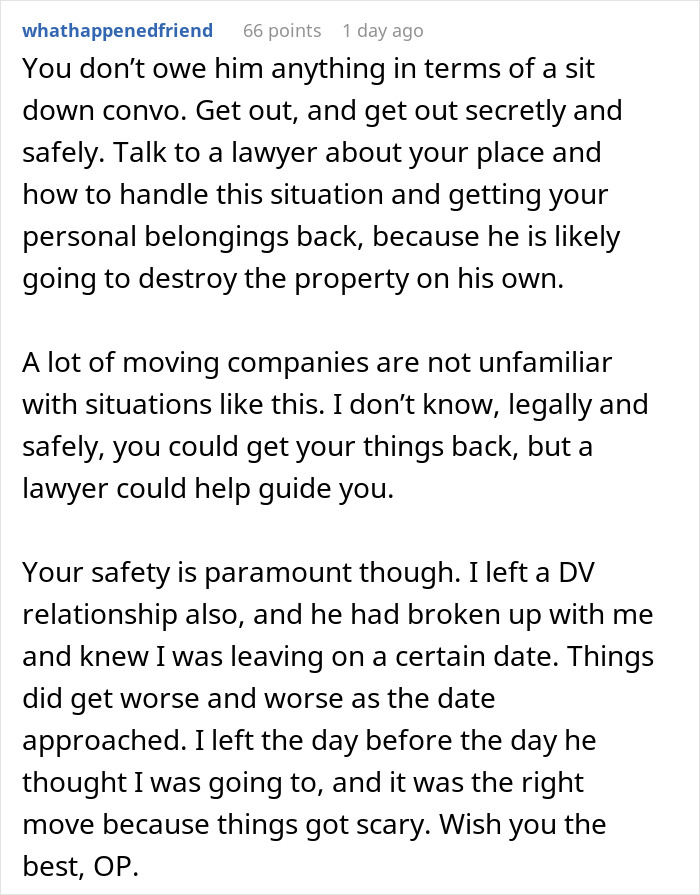 Woman Fakes Work Trip To Escape Volatile Boyfriend, Asks If That Makes Her A Coward