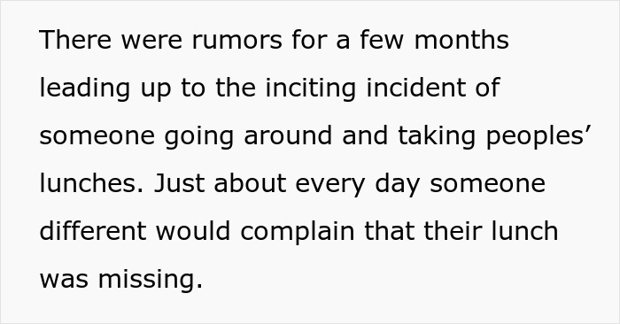 HR Refuses To Get Involved With Lunch Thief Issue Until Man Cleverly Uses HR Person’s Food As Bait