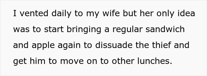 HR Refuses To Get Involved With Lunch Thief Issue Until Man Cleverly Uses HR Person’s Food As Bait