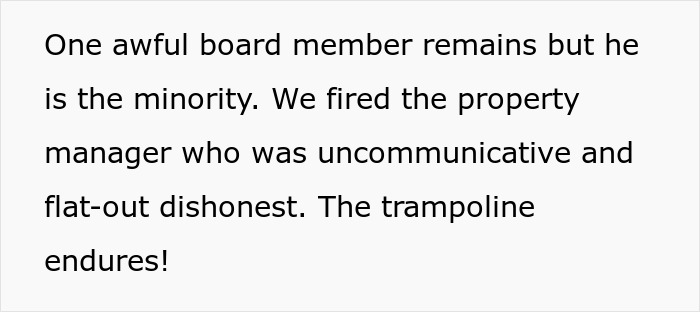 HOA Demands Dad Remove Trampoline, So He Runs For The Board And Fires Them All Instead