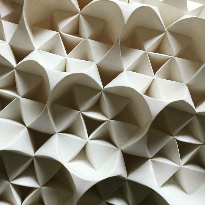 This Artist Transforms A Single Sheet Of Paper Into Mesmerizing Geometric Sculptures (40 Pics)