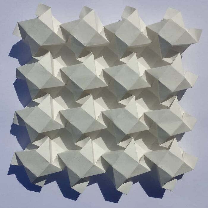 This Artist Transforms A Single Sheet Of Paper Into Mesmerizing Geometric Sculptures (40 Pics)