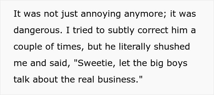 Man Plays Expert At Dinner Party, Calls Real Expert “Sweetie” When She Questions Him, Gets Destroyed