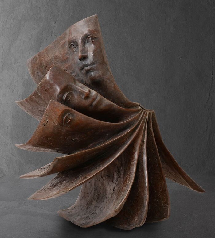 Artist Paola Grizi Turns Bronze And Clay Into Stunning Sculptures Of Hidden Faces (25 Pics)