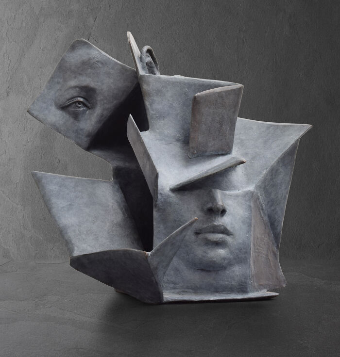 Artist Paola Grizi Turns Bronze And Clay Into Stunning Sculptures Of Hidden Faces (25 Pics)