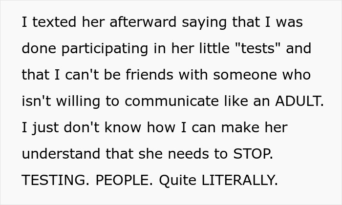 Woman Keeps Testing Friend To Remind Her To Show &lsquo;Appreciation,&rsquo; Shocked That She Left Her Hanging