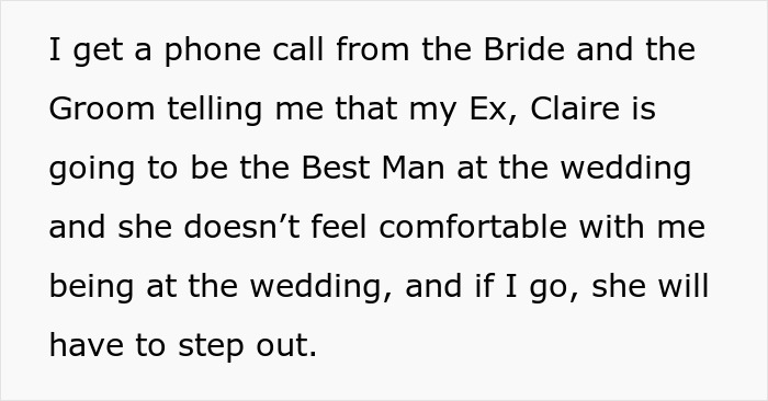 Ex-Girlfriend Cheats On Guy, Then Demands He Gets Removed From His Friend’s Wedding