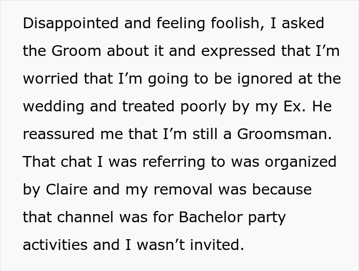 Ex-Girlfriend Cheats On Guy, Then Demands He Gets Removed From His Friend’s Wedding