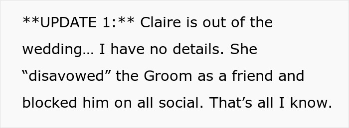 Ex-Girlfriend Cheats On Guy, Then Demands He Gets Removed From His Friend’s Wedding