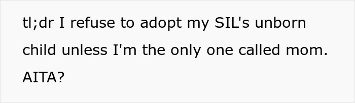 Woman Wants Her Baby To Be Adopted By Her Brother, Furious After SIL Says She’s Going To Be The Only Mom