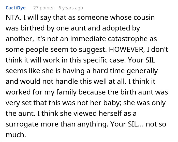 Woman Wants Her Baby To Be Adopted By Her Brother, Furious After SIL Says She’s Going To Be The Only Mom