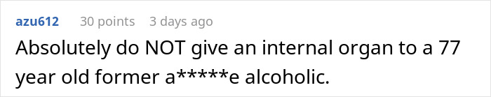 Man Refuses To Donate Kidney To 77-Year-Old Dad “To Keep Frankenstein‘s Monster Alive” Man Refuses To Donate Kidney To 77-Year-Old Dad “To Keep Frankenstein‘s Monster Alive”