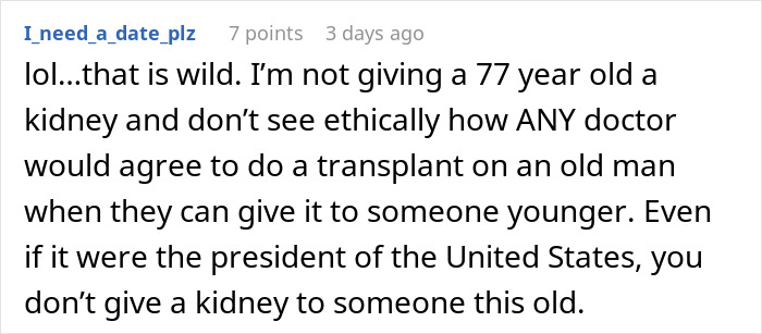 Man Refuses To Donate Kidney To 77-Year-Old Dad “To Keep Frankenstein‘s Monster Alive” Man Refuses To Donate Kidney To 77-Year-Old Dad “To Keep Frankenstein‘s Monster Alive”