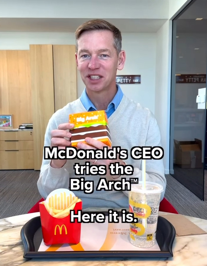 “How Old Are We?”: McDonald’s CEO Blames His Mom For His Viral Big Arch Burger Reaction “How Old Are We?”: McDonald’s CEO Blames His Mom For His Viral Big Arch Burger Reaction