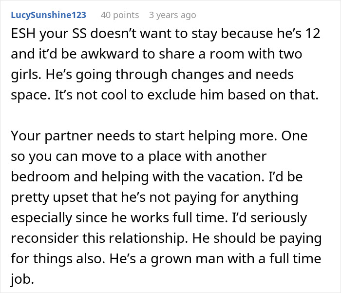 Woman Pays For Family Vacation, Decides Stepson Isn’t Going Because He Wouldn’t Enjoy It Woman Pays For Family Vacation, Decides Stepson Isn’t Going Because He Wouldn’t Enjoy It