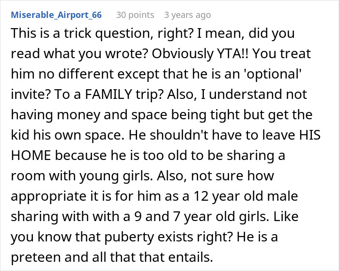 Woman Pays For Family Vacation, Decides Stepson Isn’t Going Because He Wouldn’t Enjoy It Woman Pays For Family Vacation, Decides Stepson Isn’t Going Because He Wouldn’t Enjoy It
