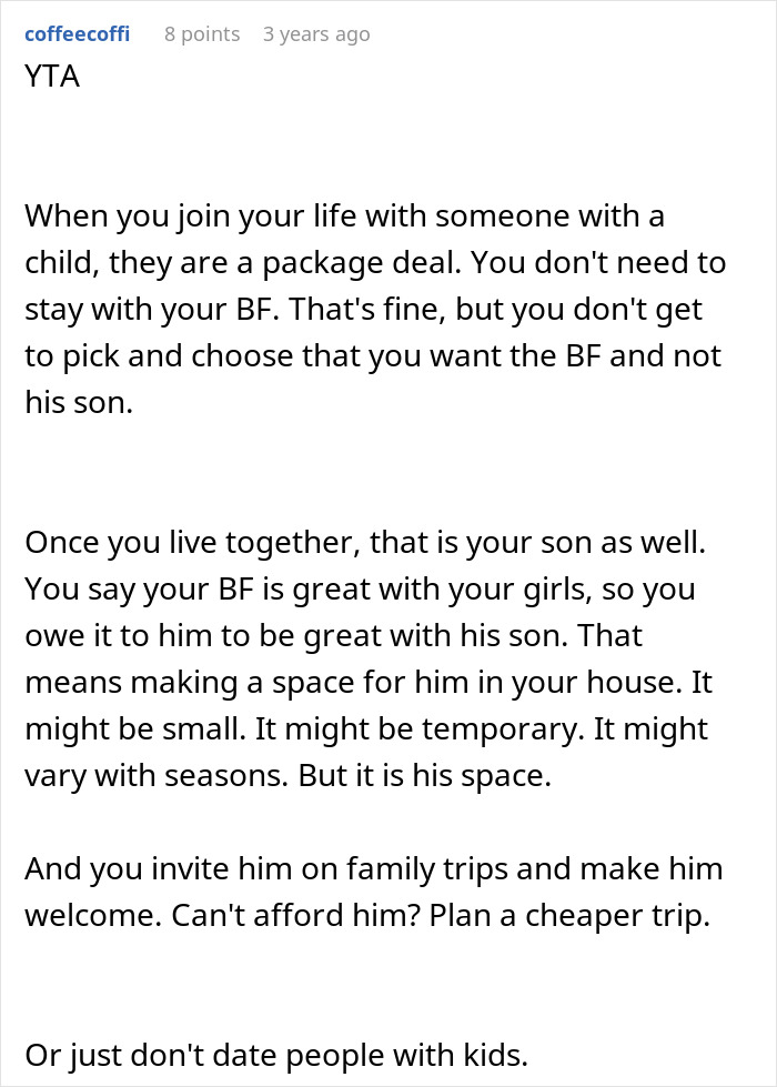 Woman Pays For Family Vacation, Decides Stepson Isn’t Going Because He Wouldn’t Enjoy It Woman Pays For Family Vacation, Decides Stepson Isn’t Going Because He Wouldn’t Enjoy It
