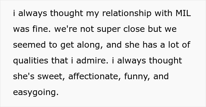 Woman Asks The Internet For Help Calling Out Her MIL’s “Unhinged Mean Girl Behavior” Woman Asks The Internet For Help Calling Out Her MIL’s “Unhinged Mean Girl Behavior”
