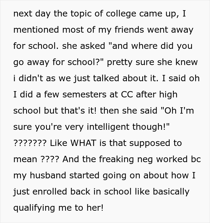 Woman Asks The Internet For Help Calling Out Her MIL’s “Unhinged Mean Girl Behavior” Woman Asks The Internet For Help Calling Out Her MIL’s “Unhinged Mean Girl Behavior”