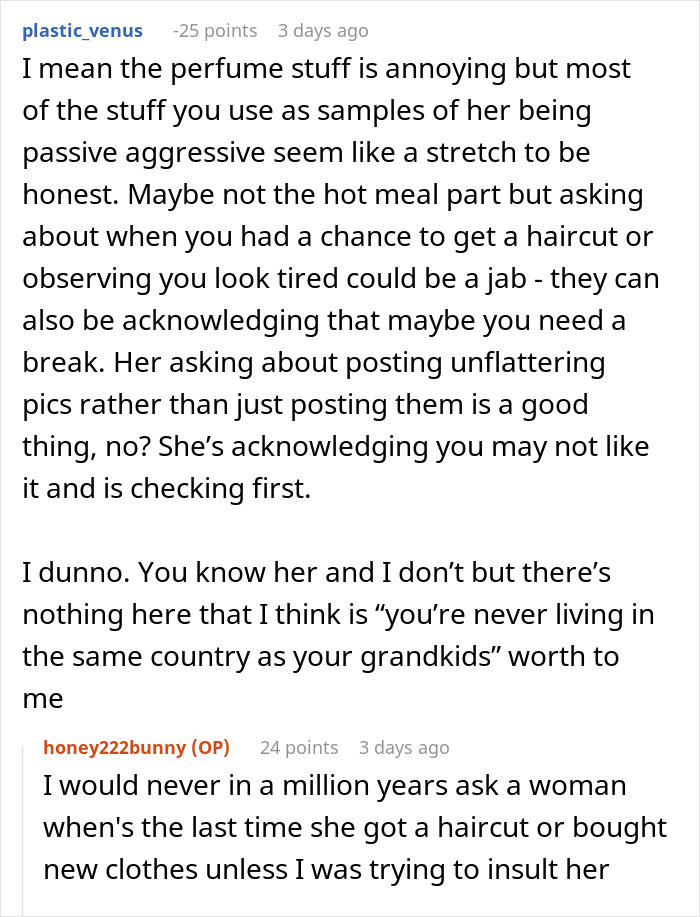 Woman Asks The Internet For Help Calling Out Her MIL’s “Unhinged Mean Girl Behavior” Woman Asks The Internet For Help Calling Out Her MIL’s “Unhinged Mean Girl Behavior”