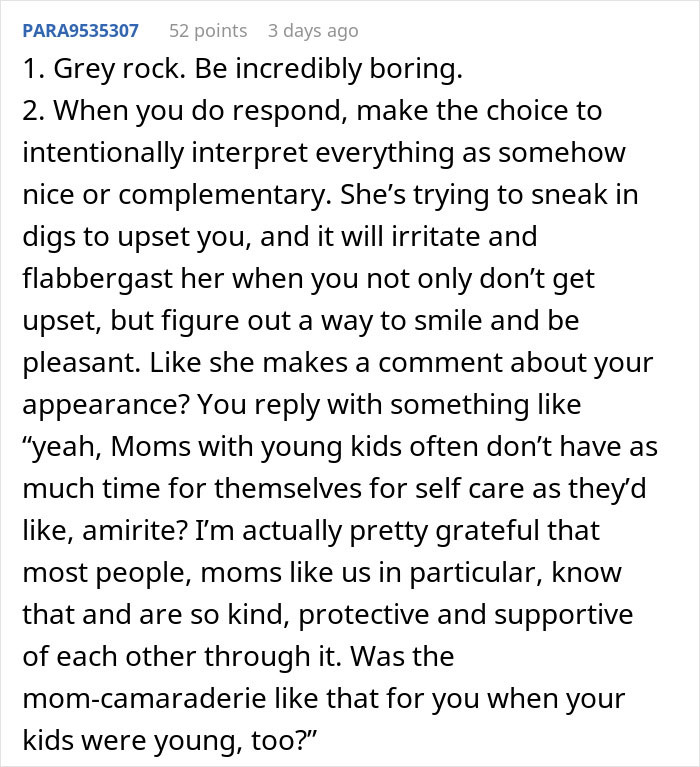 Woman Asks The Internet For Help Calling Out Her MIL’s “Unhinged Mean Girl Behavior” Woman Asks The Internet For Help Calling Out Her MIL’s “Unhinged Mean Girl Behavior”