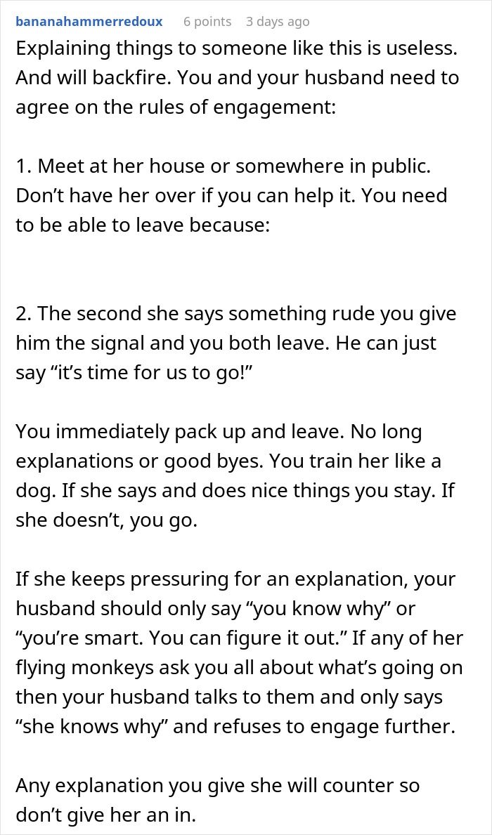 Woman Asks The Internet For Help Calling Out Her MIL’s “Unhinged Mean Girl Behavior” Woman Asks The Internet For Help Calling Out Her MIL’s “Unhinged Mean Girl Behavior”